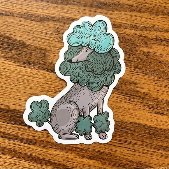 Beautiful Poodle Dog Sticker 3” - Picture 4 of 4